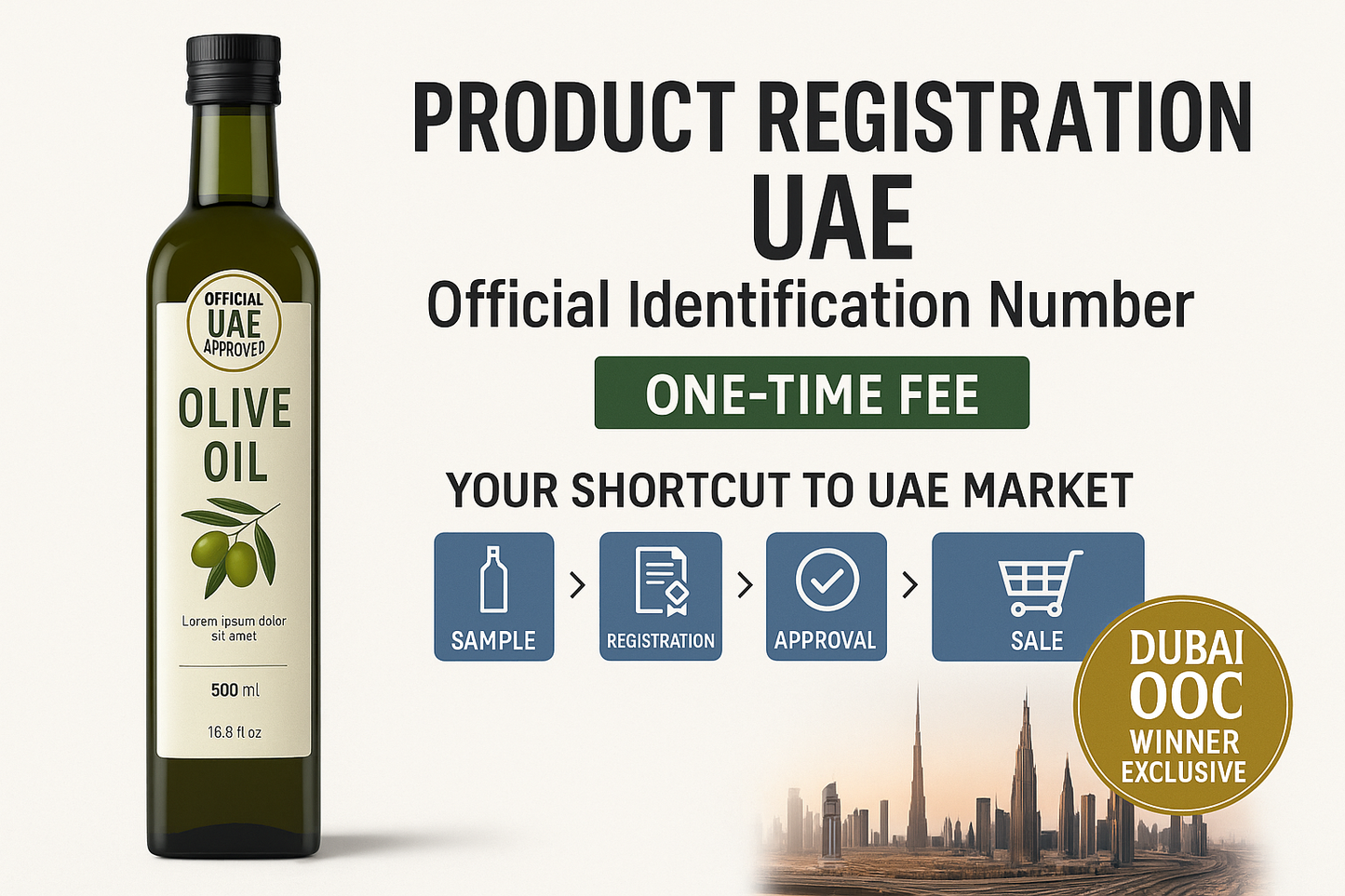 Product Registration UAE – Official Identification Number (One-Time Fee)