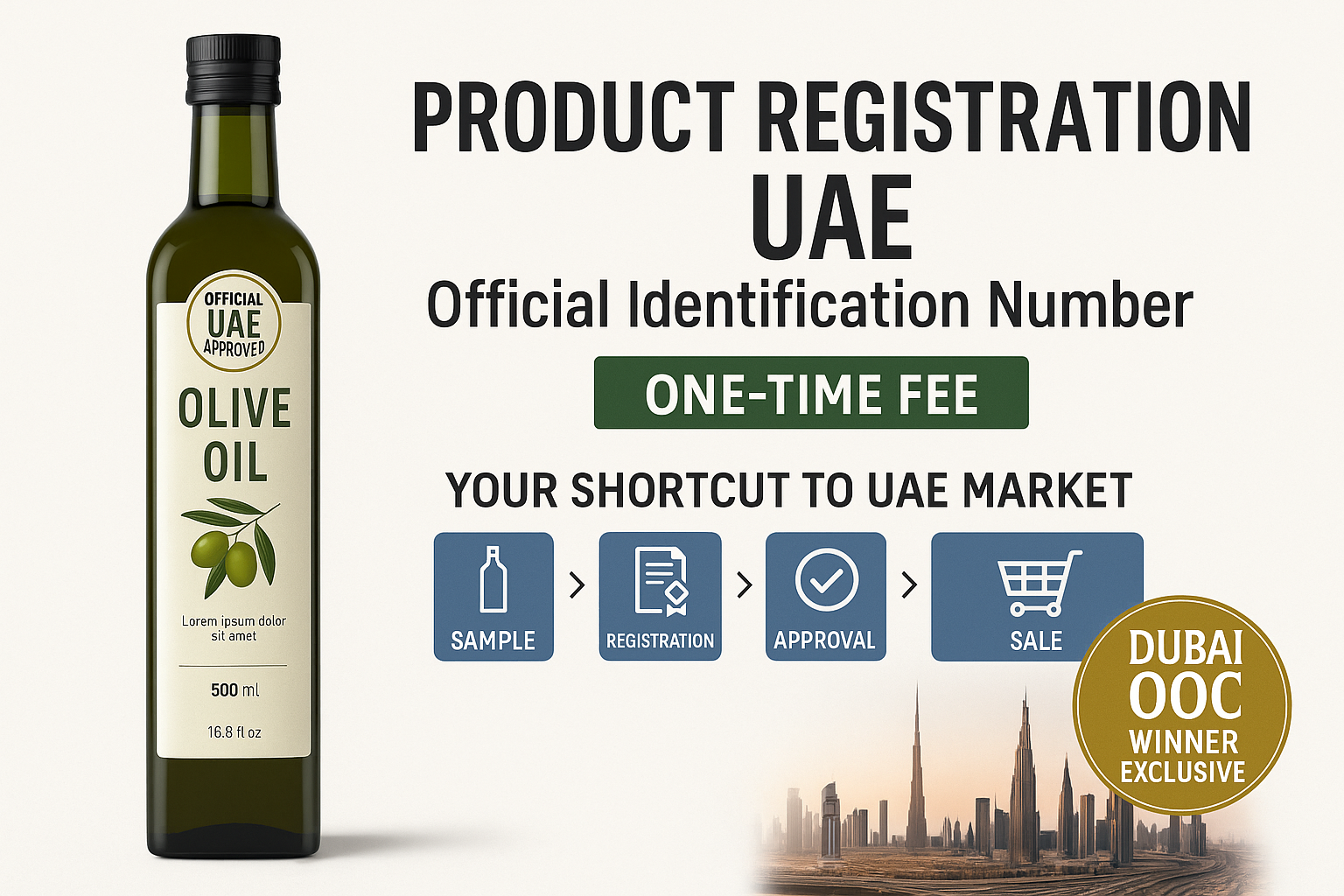 Product Registration UAE – Official Identification Number (One-Time Fee)