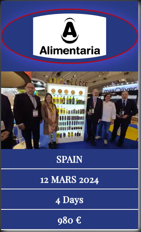 Alimentaria en Espagne - Stands "Best Olive Oils Store" et "Best Olive Oils Spain" Partner